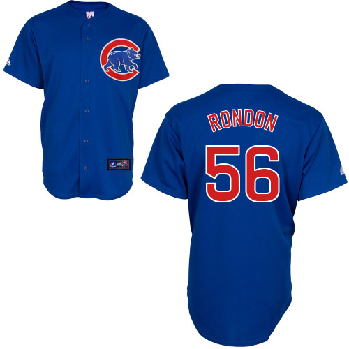 Hector Rondon #56 MLB Jersey-Chicago Cubs Men's Authentic Alternate 2 Blue Baseball Jersey